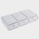 Shoe storage box Middle Size, 20 × 31 × 11 cm, 3 pcs, white color