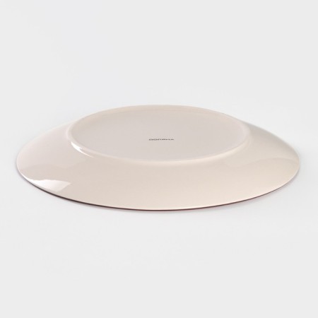 Board ceramic dining shares "sunflower", d = 27 cm, green color-2