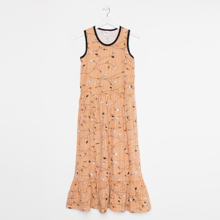 Sarafan female, orange color, size 48-7