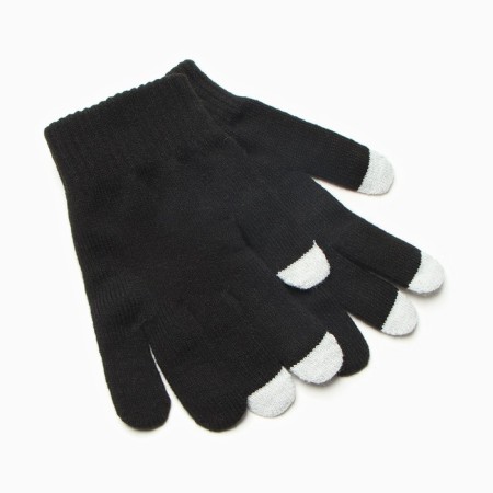 Female gloves, black color, size 18