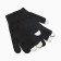 Female gloves, black color, size 18