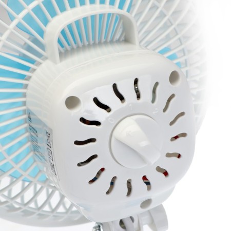 Fan Luazon LOF-04, desktop, 15 watts, 15 cm, 2 modes, plastic, blue and blue-8