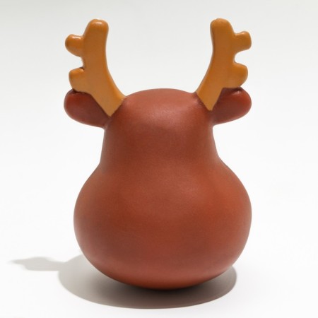 New Year. Brying toy for dogs "deer", vinyl, 10.5 x 7 cm-2