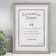 Photo frame Plastic format A4 "Gray marble baby" Silver stroke 33.6x25.5 cm