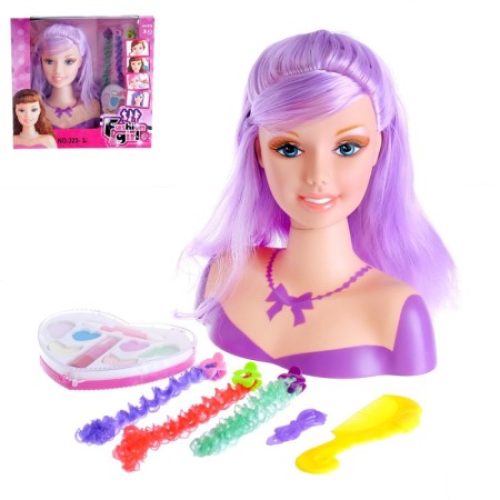 Maleken doll to create hairstyles "Malvina" with accessories