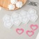 Silicone form "Heart for Chocolate", 5.5 × 4 cm, transparent color