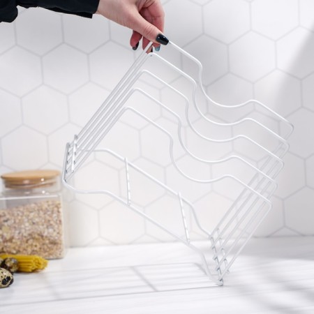 Holder for lids and cutting boards of a shade, 26 × 16 × 22 cm, white color-2