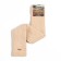 Women's hetras from Mongolian wool, beige color