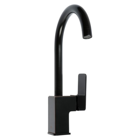 Vann VA K-1 Black kitchen mixer, single-leaf, high spout, black-1