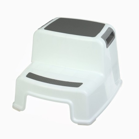 Baby stand with rubberized steps, 36x33x25cm, white/gray color-1