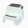 Baby stand with rubberized steps, 36x33x25cm, white/gray color