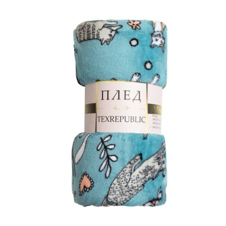 Texrepublic blanket, size 150x200 cm, menthol color-3