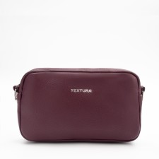 Women's bag over the shoulder Textura, small size, burgundy color