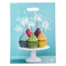 Cakes package, polyethylene with a cut pen, 45 x 34 cm, 30 μm set 5 pieces