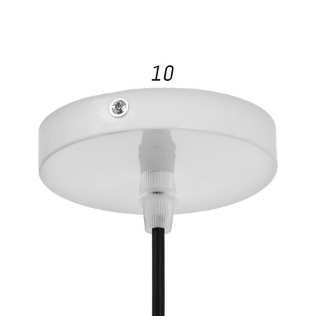Lamp Bayerlux 1653/1wt E27 40W white 25x26x40-135 cm-5
