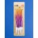 Candles for Cake "Serpentine", 12 pcs, gradient gold and purple