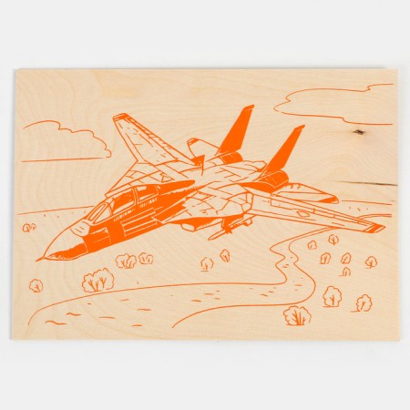 Fundamentals for burning "Fighter" 30x21 cm-1