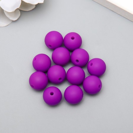 Busina silicone "round" noble purple d = 1.2 cm-1