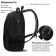 Brauberg Urban backpack universal with a laptop compartment, USB port, "Kinetic", black, 46x31x18 cm, 270798