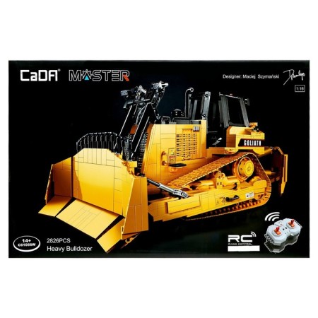 Radio -controlled designer "Construction bulldozer", 2826 parts, scale 1:17-23