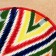 The plate of Rishtan ceramics "Atlas", multi -colored, flat, 15 cm