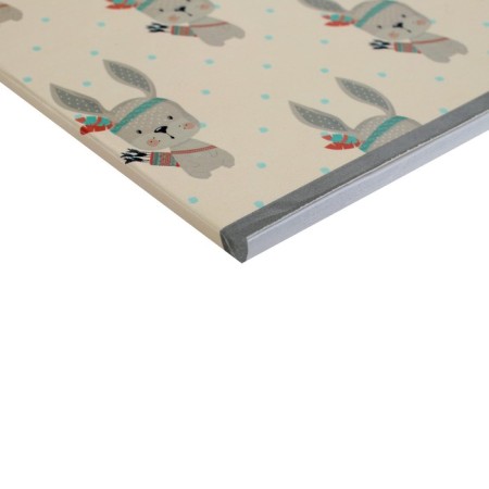 Album for drawing A4, 32 sheets on glue "Bunny", cover Cross-coated cardboard, selective UV-LK, Block 120 g/m²-1