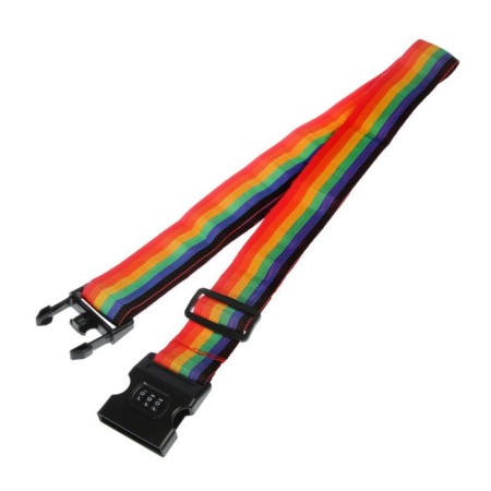 A belt for a suitcase or bags with a code lock of tundra, mix-1