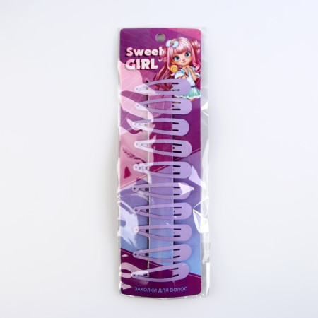 Hair hairpins Sweet Girl, 10 pcs., 5 x 1 cm-6