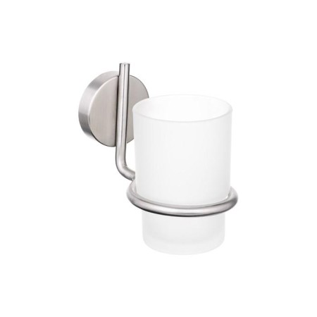 A glass for toothbrushes Inox