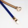 Women's belt, width 1 cm, metal buckle, blue color