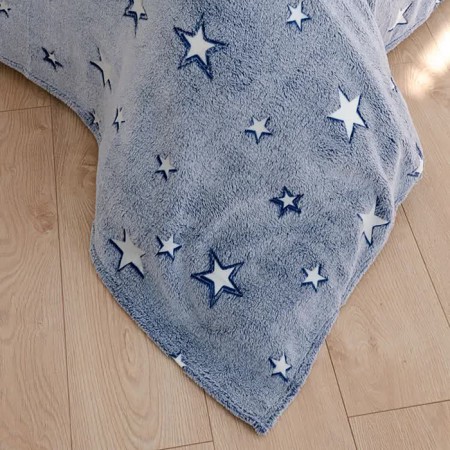 Plaid luminous free house Star 150x200cm, Aerosoft 190GM, PE100%-4
