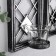 Climber Plastic, glass for 1 candle "Mirror rhombuses" NR 2 pcs D-4 cm silver. 8x12x30.5 cm 90688