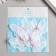 Decor for creativity Textile Embroidery "White butterfly" 4.7x5.5 cm