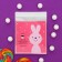 BOPP package with sticky tape, "Happy Day", 10*11+3cm