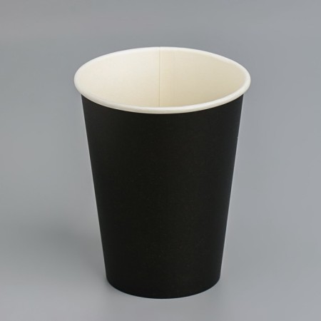 Paper glass "Black" 350 ml, diameter 90 mm