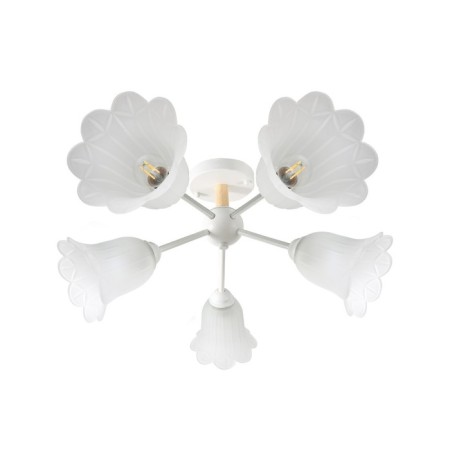 Lamp Ceiling Economic Court 10034/5wt WT, 5x40W, E27, 38x50x50 cm, white color