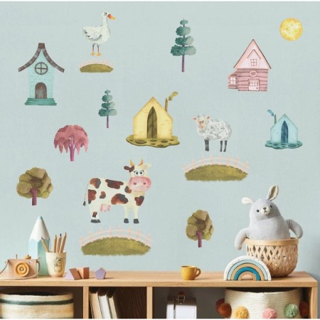 Interior color sticker "House in the village" 50x70 cm-2