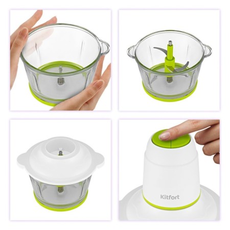 Grinker KitFort KT-3050-2, plastic, 400 watts, 1.5 l, 2 speeds, white-site-3
