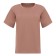 T-shirt female plain Minaku Regular Fit: brown color, river 48