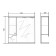 Cabinet-mirror Valencia 70, 15 x 70 x 70 cm