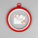 Schools for embroidery with a suspension, plastic, d = 11 cm, color mix