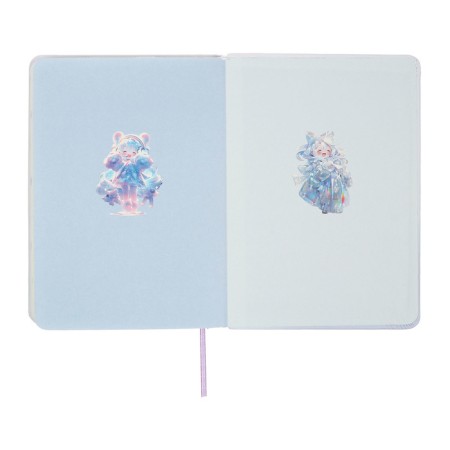 Notebook Gift Book 96l, line, color cut, PVC anime PVC cover (17.7x12.4cm)-8