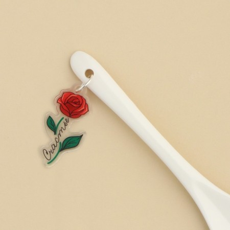 Spoon souvenir "happiness", ceramics, 2.5 x 12.5 cm.-2