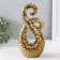 Souvenir Ceramics "Abstraction. Tentacles" gold 12.5x7x25 cm