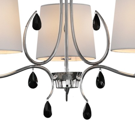 Suspended chandelier Mantra Andrea, E14, 3x20W, 510 mm, chromium color-3