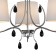 Suspended chandelier Mantra Andrea, E14, 3x20W, 510 mm, chromium color