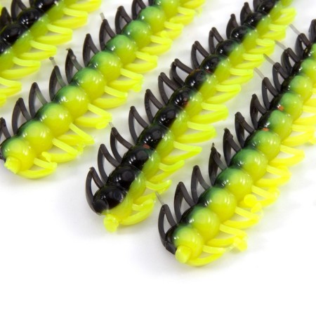 Twizter Yaman Pro Ruff, 7.6 cm, color #32-Black Red Flake/Chartreuse, packaging 10 pcs.-1