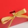 Happy New Year folding box, embossing, red, 16.5 x 12.5 x 5 cm, New Year