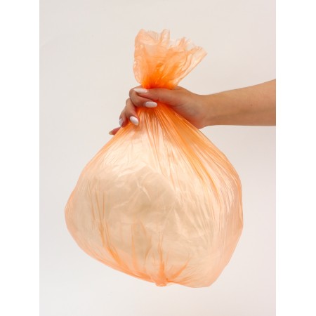 Garbage bags in the roll "Upak Land" 30 l, orange, PND, 5 μm, 20 pcs, 45 x 54 cm-4