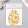 Tattoo on the body color "Egg with yellow patterns" 10x10 cm